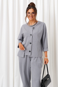 Брюки, жакет Beautiful&Free 6433 серый - фото 5