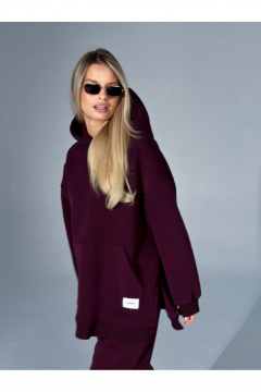 Брюки, худи Urban Base UB102-r винный - фото 5