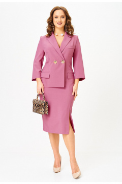 Платье Твой имидж 2316 пыльно-розовый - фото 4