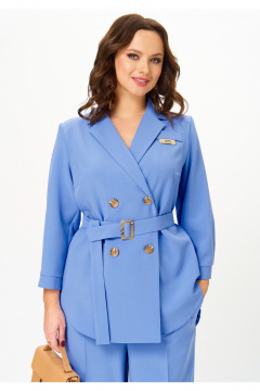 Брюки, жакет Твой имидж 2324 голубой - фото 5