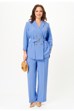 Брюки, жакет Твой имидж 2324 голубой - фото 3
