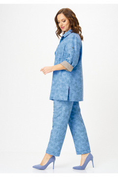 Блуза, брюки, майка Твой имидж 2359 голубой_с_принтом - фото 5