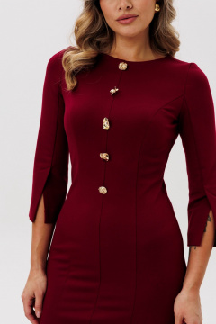 Платье Faufilure C1826 бордо - фото 2