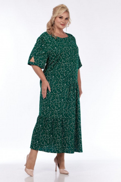 Платье СиБон 0202 зеленые_листья - фото 1
