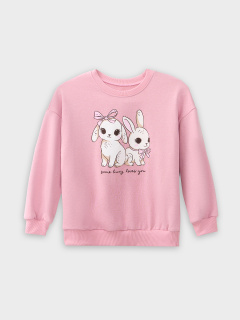 Свитшот Mark Formelle 127958/25-39355П-7 пыльно_розовый_печать_2_сл_на_пол - фото 2