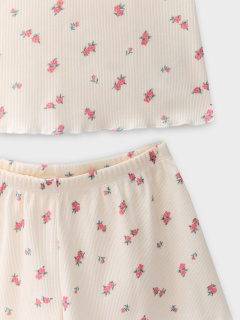 Футболка, шорты Mark Formelle 567752/25-39554ПП-1 цветы_на_молочном1 - фото 2