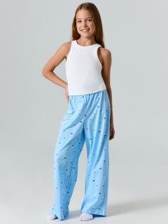 Брюки Mark Formelle 587001/25-39533ПП-0 цветы_на_голубой_полоске - фото 1