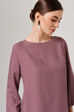 Блуза Nelva 23179 винный принт - фото 3