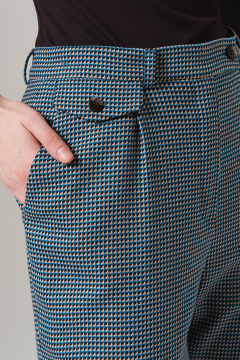 Брюки Nelva 31101 бирюзово-коричневый - фото 3