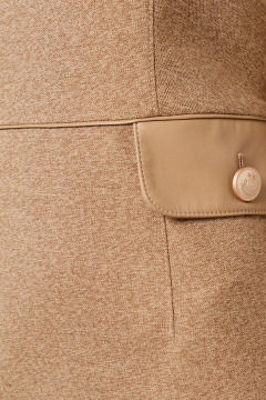 Платье Nelva 51597 кофейно-бежевый - фото 4