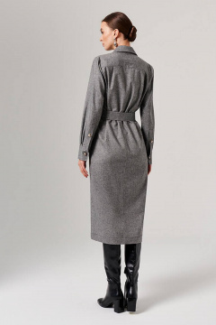 Платье Nelva 51643 чсерый меланж - фото 2