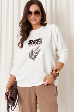 Джемпер Панда 120244 молочный - фото 1