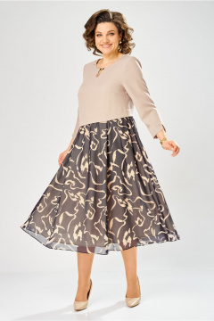 Платье Bonna Image 954-1/3 бежевый - фото 1