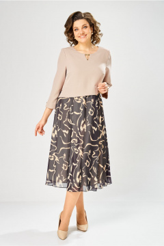 Платье Bonna Image 954-1/3 бежевый - фото 2