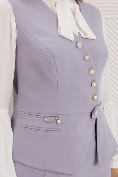 Брюки, жилет Мода Юрс 26-2912 светлая_сирень - фото 3