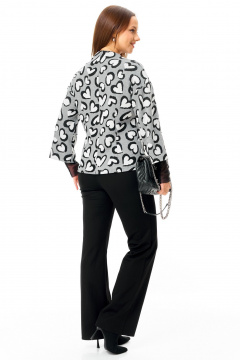 Брюки, джемпер, манжеты T&N 7725 сердечки-черный - фото 4