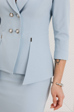 Жакет, юбка Мода Юрс 26-2768 небесно-голубой - фото 5