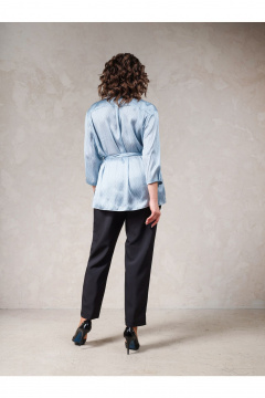 Блуза Erika С-149-2 голубой - фото 4