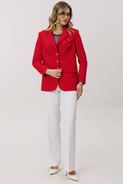 Брюки, жакет, топ Мода Юрс 26-2891 красный - фото 5