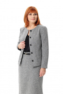 Жакет Соджи 679 серый - фото 2