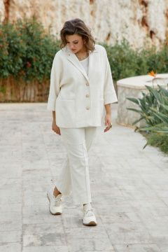 Брюки Vittoria Queen 27923бр сливочный - фото 4