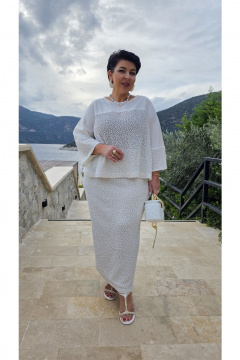 Юбка Vittoria Queen 28643ю светло-бежевый - фото 4