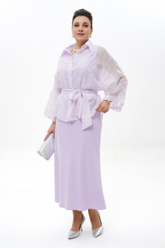 Блуза, платье Alani Collection 2429 лаванда - фото 2