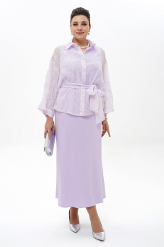 Блуза, платье Alani Collection 2429 лаванда - фото 1