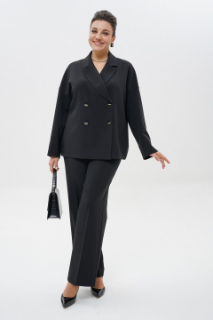 Брюки, жакет Alani Collection 2437 черный - фото 2