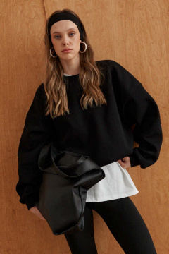 Свитшот 10DENCY 23621 черный - фото 2