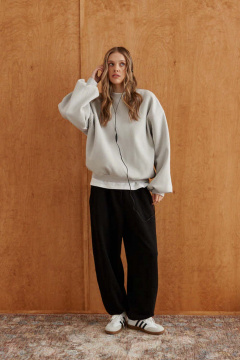 Свитшот 10DENCY 23623 серый - фото 2