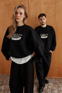 Свитшот 10DENCY 23651 черный - фото 3