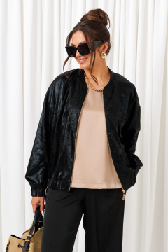 Блуза, брюки, топ Beautiful&Free 6427 черный-латте - фото 5