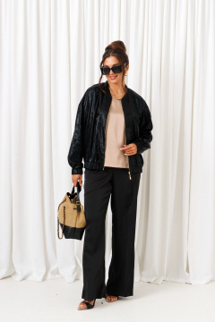 Блуза, брюки, топ Beautiful&Free 6427 черный-латте - фото 3