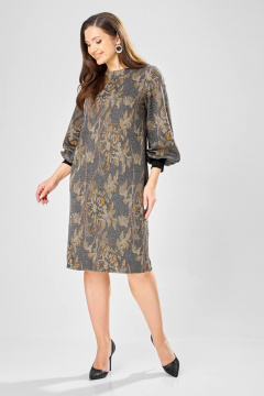 Платье Gizart 7385/1 серо-оливковый - фото 3
