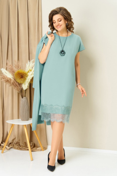 Жакет, платье VOLNA 1459 светлый_мятный - фото 5