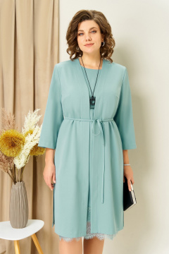 Жакет, платье VOLNA 1459 светлый_мятный - фото 4