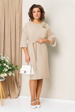 Платье VOLNA 1461 светло-бежевый - фото 1