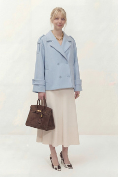 Полупальто Lokka 1838 голубой - фото 4