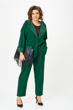 Брюки, жакет Michel chic 1437/1 глубокий_изумруд - фото 2