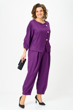 Брюки, жакет Michel chic 1436/1 пурпур - фото 3