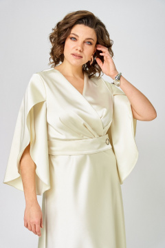 Платье ANASTASIA MAK 1309 молочный - фото 2