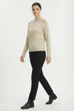 Демисезонный прямой свитер реглан с воротником-стойкой Полесье С3316-15 5С1754-Д43 170,176 слоновая_кость - фото 3