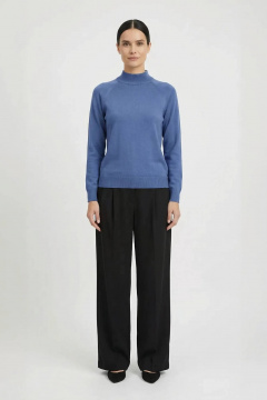 Демисезонный прямой свитер с рукавом реглан Полесье С3316-15 5С1754-Д43 158,164 королевский_синий - фото 4