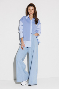 Блуза Butеr 3257 небесный - фото 3