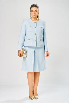 Жакет, юбка Bonna Image 1029/2 голубой - фото 1