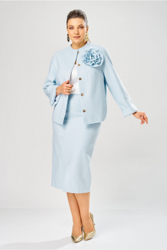 Жакет, юбка Bonna Image 1042/2 голубой - фото 1