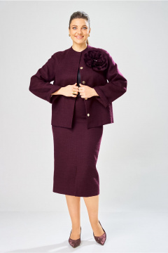 Жакет, юбка Bonna Image 1042/3 фиолетовый - фото 4
