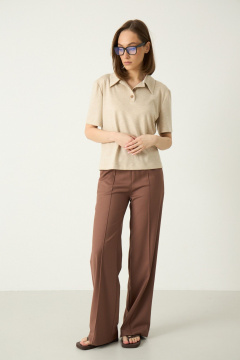 Брюки Luitui R2062 какао - фото 5