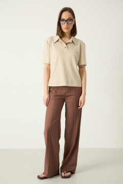 Брюки Luitui R2062 какао - фото 1